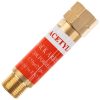 Acetilén, propán égő biztosíték 3/8"-3/8" TC Technic R2103AC