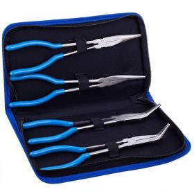   Hosszú fogó készlet tároló tokban 280 mm (egyenes és hajlított véggel) TC Technic DN-H1116