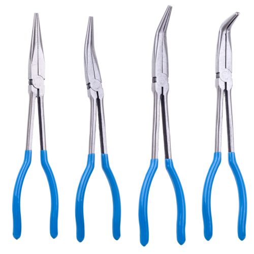 Hosszú fogó készlet tároló tokban 280 mm (egyenes és hajlított véggel) TC Technic DN-H1116