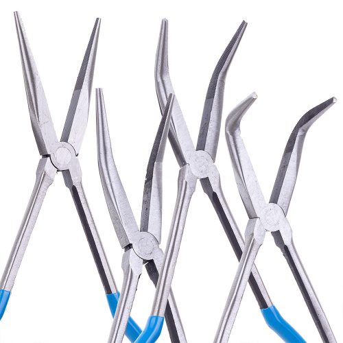 Hosszú fogó készlet tároló tokban 280 mm (egyenes és hajlított véggel) TC Technic DN-H1116