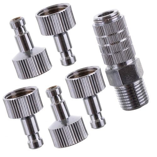 Airbrush gyorscsatlakozó készlet 6 db-os 1/8"-os  Fengda BD-117K