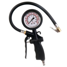   Gumiabroncs felfújó pisztoly glicerines nyomásmérővel (műanyag)