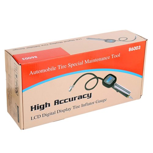 Gumiabroncs felfújó pisztoly digitális LCD nyomásmérővel