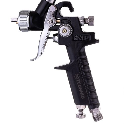Mini HVLP szórópisztoly 1 mm-es fúvókával TC Technic H-2000P Black (125 ml)