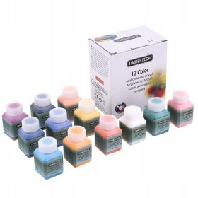   Akril airbrush festékek 12 szín 30ml  Fengda Timbertech Mix-II