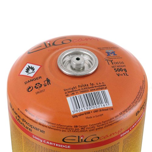 ElicoCamp 300g menetes gázpatron, propán-bután, 7/16” EN417