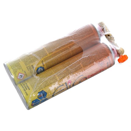 Gázfáklya, forrasztópisztoly + 2 db 600ml-es gázpatron EliCo