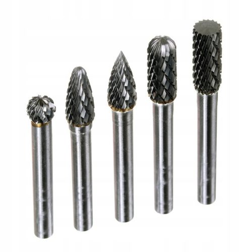 Vídia marószár készlet (5 db) 6 mm-es befogású csíszolókhoz TC Technic SK2711