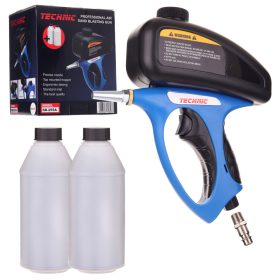   Precíziós homokfúvó pisztoly tartállyal modellezéshez + 2 kg ajándék korund   Technic SB-255A