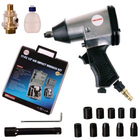   Pneumatikus csavarkulcs készlet kerék szereléshez kofferben 1/2" Technic AT-5004SG (340 Nm)