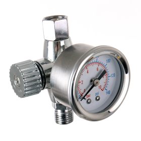   Precíziós mini nyomáscsökkentő manométerrel SicoPro festékpisztolyhoz 1/4"-os csatlakozással Sicopro MF-09