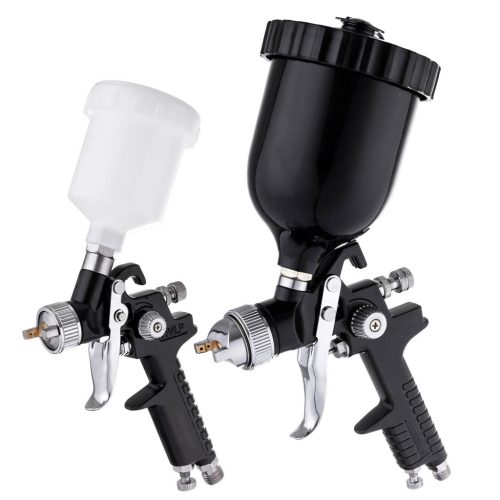 Minőségi HVLP festékpisztoly készlet  0.8, 1.4, 1.7 mm-es fúvókával (600ml, 125ml) TC Technic SET827