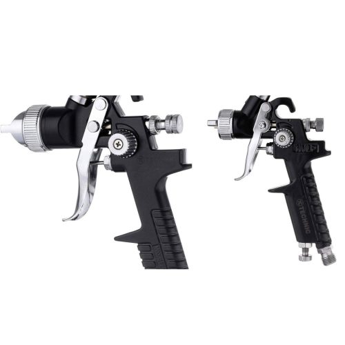 Minőségi HVLP festékpisztoly készlet  0.8, 1.4, 1.7 mm-es fúvókával (600ml, 125ml) TC Technic SET827