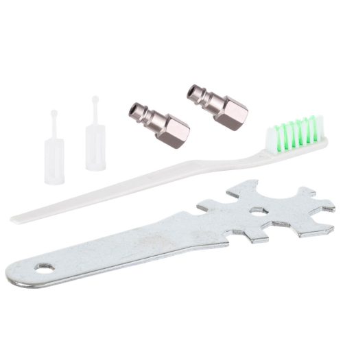 Professzionális HVLP festékszóró készlet - 3 db úvóka (0,8mm, 1,4mm, 1,7mm), két pisztoly, 600ml és 125ml tartály TC Technic SET601