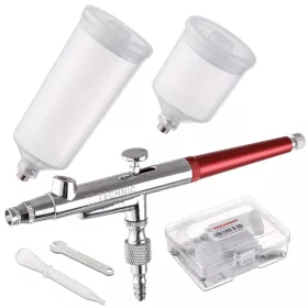   TC Technic B-130CP professzionális airbrush festékszóró pisztoly (0,4 mm, 2 db tartállyal)