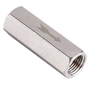   Lineáris visszacsapó szelep kompresszorhoz 1/8" menetes csatlakozással - 15 bar 35mm hosszú