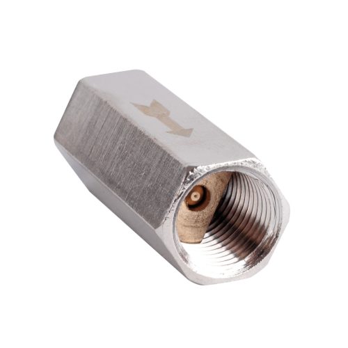 Lineáris visszacsapó szelep kompresszorhoz 1/8" menetes csatlakozással - 15 bar 35mm hosszú