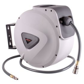   Automatikus tömlődob pneumatikus tömlőkhöz - 20 méteres tömlővel + 1,4 méteres bekötőcsővel, gyorscsatlakozókkal - TC Technic