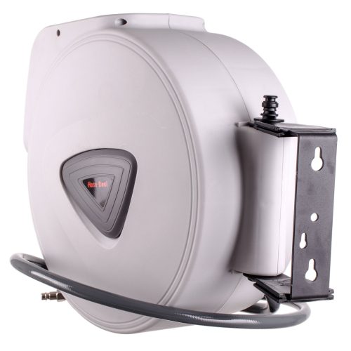 Automatikus tömlődob pneumatikus tömlőkhöz - 20 méteres tömlővel + 1,4 méteres bekötőcsővel, gyorscsatlakozókkal - TC Technic