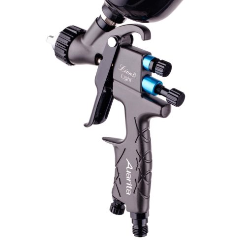 Mini HVLP szórópisztoly kis kompresszorokhoz 1,2 mm-es fúvókával Auarita Lion B Light (250 ml)