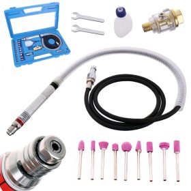   Pneumatikus mini köszörű készlet műanyag kofferben Rotake RT-1212K2 (3 mm-es tokmány)