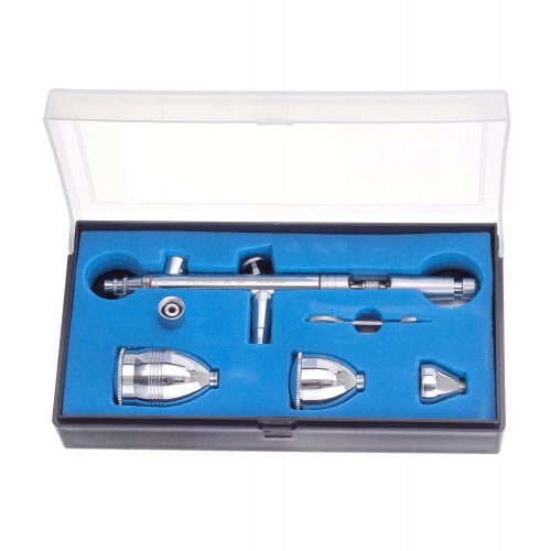 Professzionális airbrush pisztoly 0,5 mm-es fúvókával 3 tartállyal Fengda BD-183 