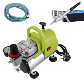   Airbrush csomag modellezőknek kompresszoral, festékszóróval és tömlővel TC Technic AS18-3 + Fengda BD-130 0.3 mm
