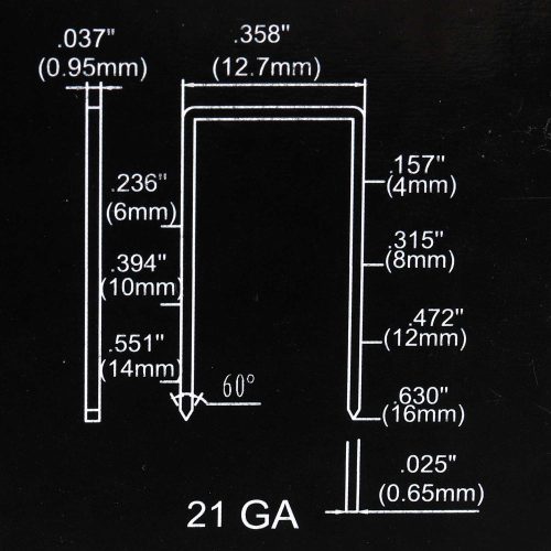 Professzionális pneumatikus tűzőgép Aeropro A8016 6-16 mm-es TYP80 GA21 tűzőkapcsokhoz
