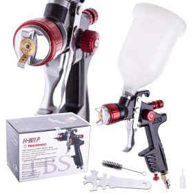   Festőpisztoly 1,7 mm-es fúvókával 2-2,3 bar nyomáshoz 600 ml LVLP Technic H-901P