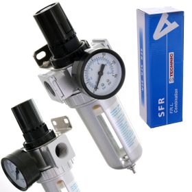   Légszűrő, reduktor, olajleválasztó és vízleválasztó 40 mikron Technic AFR80-40 1/2"