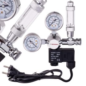   CO2 reduktor mágnesszeleppel, buborékszámlálóval épített akváriumokhoz  (230V) TC Technic TC-T-BBL
