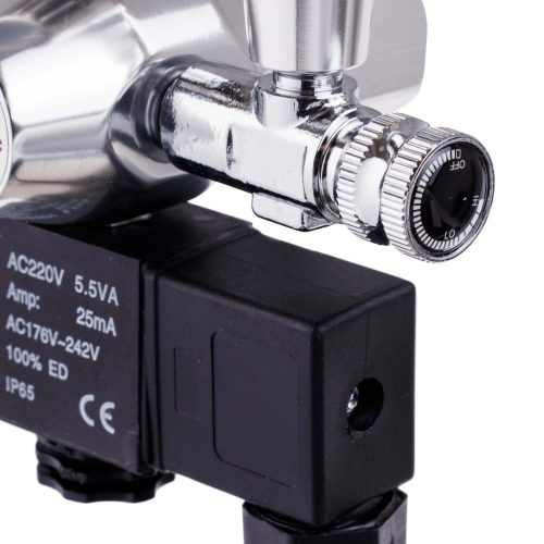 CO2 reduktor mágnesszeleppel, buborékszámlálóval épített akváriumokhoz  (230V) TC Technic TC-T-BBL