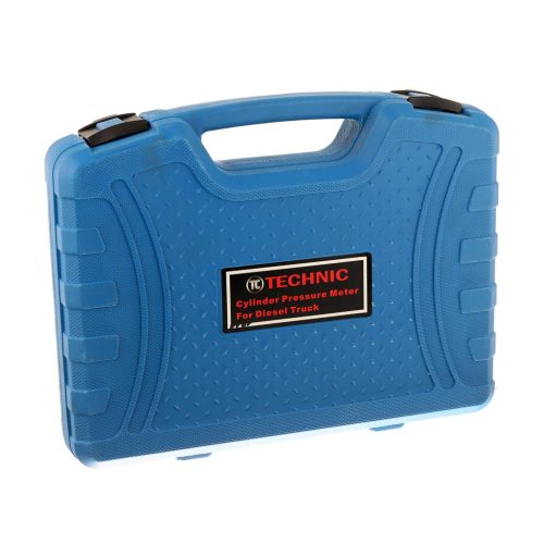 DÍZEL kompresszió és nyomásmérő készlet műanyag kofferben (17 darabos) TC Technic G1011