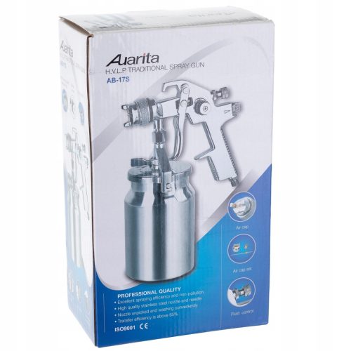 Alsó tartályos szórópisztoly Auarita AB-17S  HP  2.0 mm