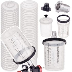   Festékkeverő poharak 50 db-os PPS FPS rendszerkészlet 800 ml 125 µm tartály adapterrel szállítva