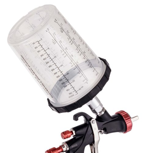 Festékkeverő poharak 50 db-os PPS FPS rendszerkészlet 800 ml 125 µm tartály adapterrel szállítva