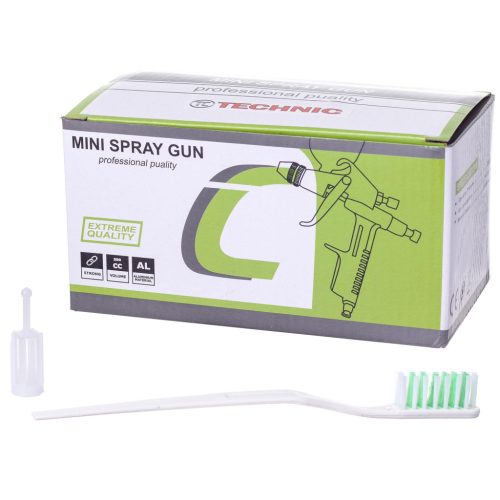 Mini HVLP szórópisztoly 0,8 mm-es fúvókával TC Technic H-2000P Black (125 ml)