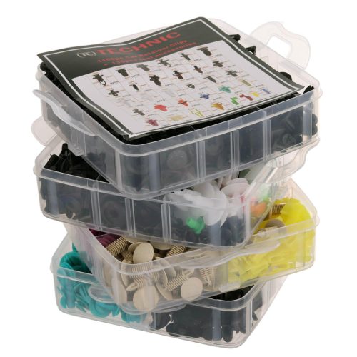 1240 darabos univerzális kárpit kapocs készlet (klipszek, rögzítők, leszedők) TC TEchnic