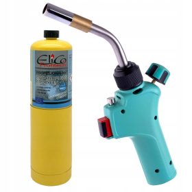   MAPP propán gázégő turbó forrasztáshoz 1900°C + 1 db EliCo MAPP gázpatron TC Technic 012CGA+1x