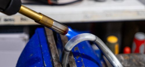 MAPP propán gázégő két fúvókával, piezo gyújtással + 2 db Castolin gázpatronnal