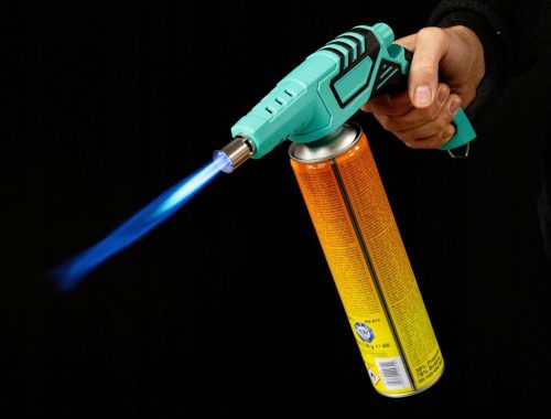 Propán-Bután forrasztólámpa piezo gyújtással  + 3 db EliCo 600 ml-es gázpatron TC Technic PV888SP-360-3X