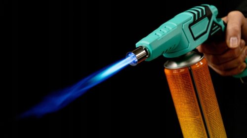 Propán-Bután forrasztólámpa piezo gyújtással  + 3 db EliCo 600 ml-es gázpatron TC Technic PV888SP-360-3X