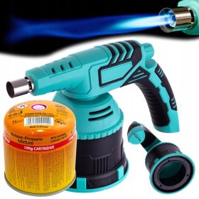   Gázégő, forrasztólámpa piezo gyújtással  + 1 db EliCo 190g-os gázpatron TC Technic PD888SP-360-1X