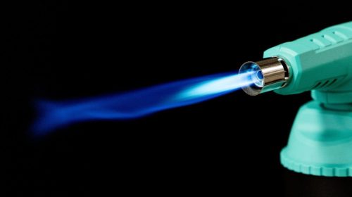 Gázégő, forrasztólámpa piezzo gyújtással + 5 db Elico 190g-os gázpatron TC Technic PD888SP-360-5X