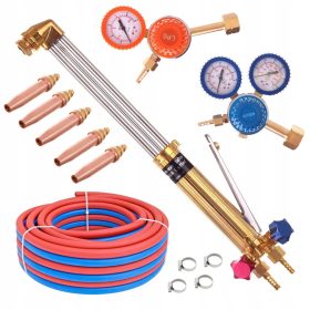   Gázégő és tartozék készlet( fúvókák, reduktorok, 5 méter dupla tömlő, csőbilincsek)