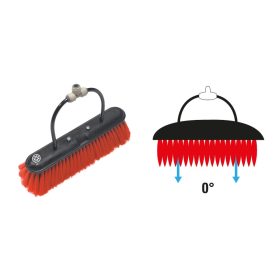   Puha 35 cm-es nylon kefe két fúvókával IPC HighPure takarítógépekhez (0°)