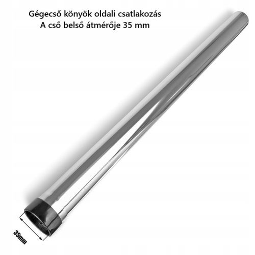 Fém porszívó cső Karcher NT, WD, A és MV sorozatú porszívóhoz, illetve egyéb márkák DN 35-ös rendszereihez (50 cm)