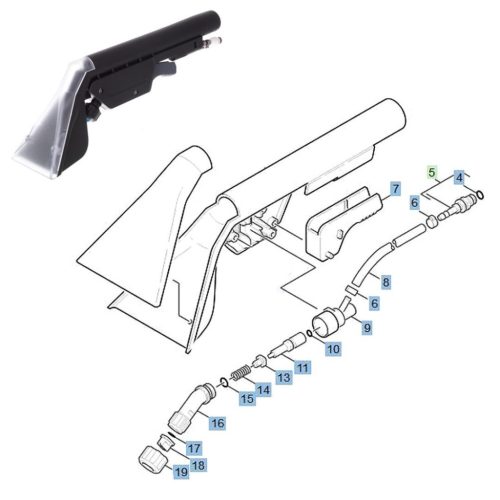 Eredeti O-gyűrű, tömítés  Karcher PUZZI 100 200 300 8/1 kárpittisztító fejhez(6.362-401.0)