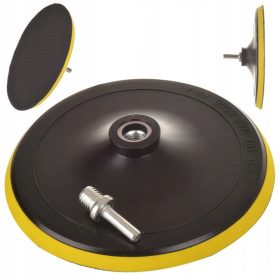   Univerzális tépőzáras korong/tartó polírozáshoz és csiszoláshoz 180 mm átmérővel, M14-es szárral