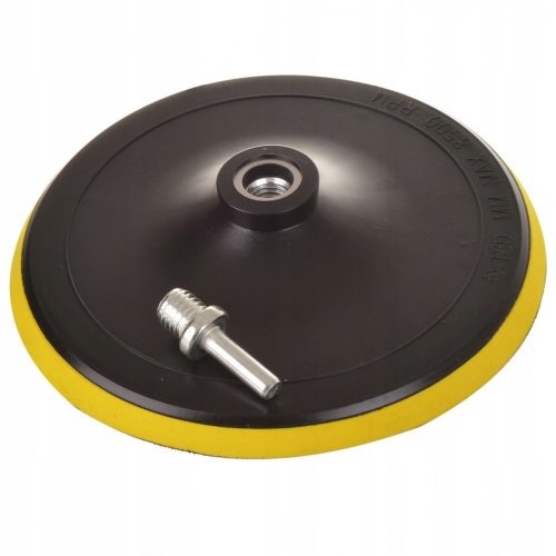 Univerzális tépőzáras korong/tartó polírozáshoz és csiszoláshoz 180 mm átmérővel, M14-es szárral